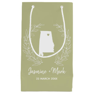 Petit Sac Cadeau Alabama statemap destination mariage faveurs