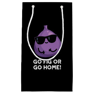 Petit Sac Cadeau Allez Fig Ou Rentrez À La Maison Jeu De Fruit Posi