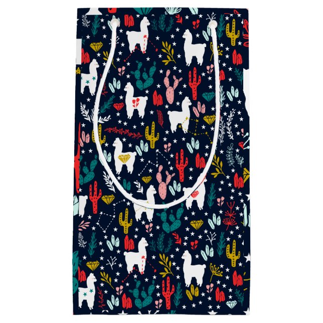 Petit Sac Cadeau Alpaga mignon (Devant)