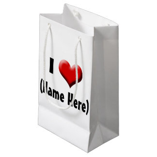 Petit Sac Cadeau Amour personnalisé d'I… Saint-Valentin nommée