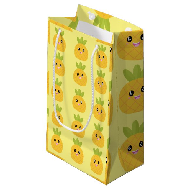 Petit Sac Cadeau Ananas mûr (Devant Angle)