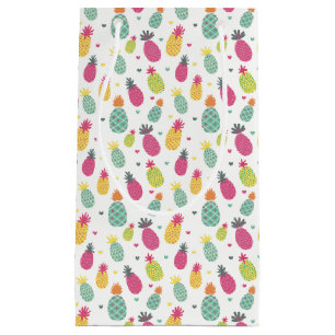 Petit Sac Cadeau Ananas Tropical Lumineux