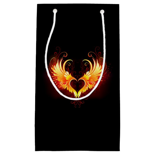Petit Sac Cadeau Angel Fire Heart with Wings (Devant)