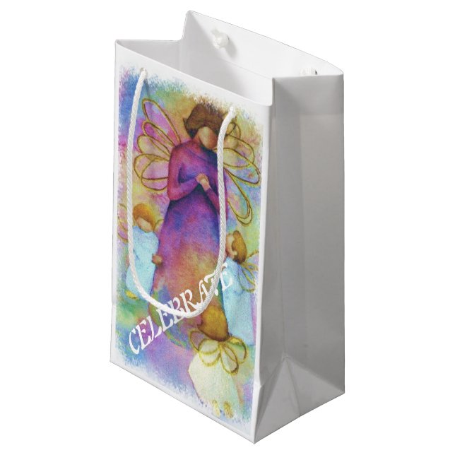 PETIT SAC CADEAU ANGELS LOURDS (Devant Angle)