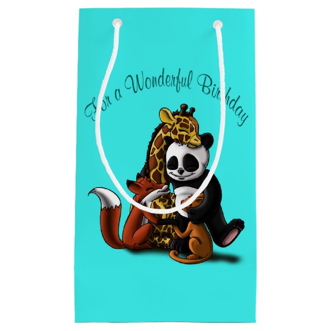 Petit Sac Cadeau Animaux (Devant)