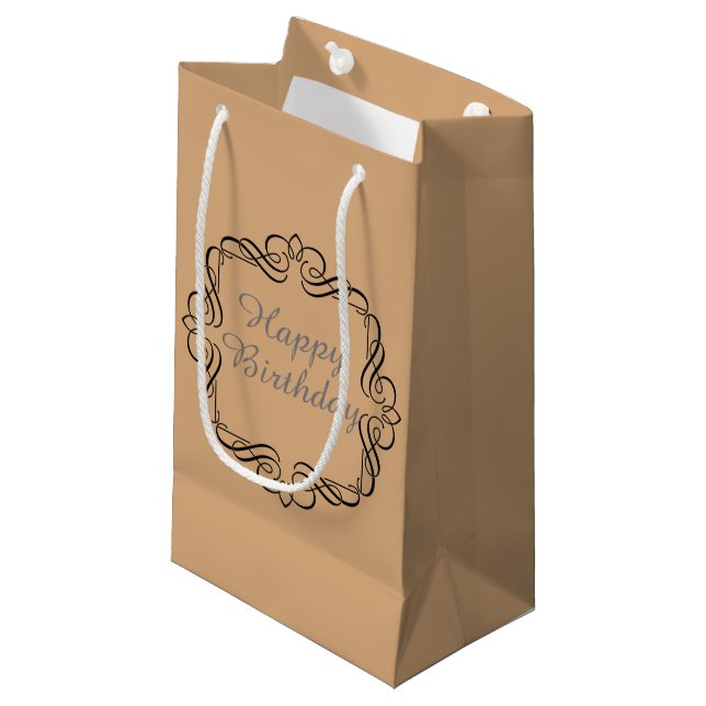 Petit Sac Cadeau Anniversaire (Devant Angle)