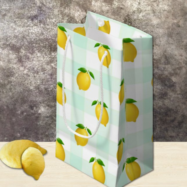 Petit Sac Cadeau Anniversaire d'été Citron Agrumes (Créateur téléchargé)