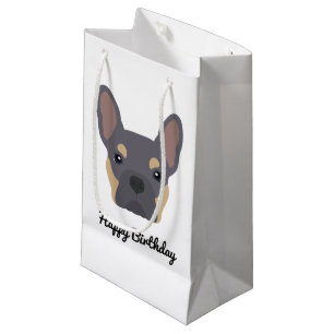 Petit Sac Cadeau Anniversaire du Chien de taureau français de Cute 