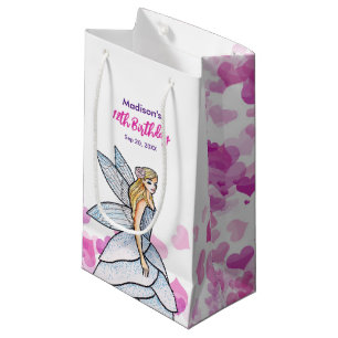 Petit Sac Cadeau Anniversaire Fairy Princess Pink Hearts Fashion Cr