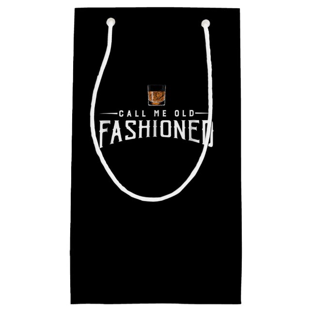 Petit Sac Cadeau Appelez-moi un vieux whisky (Devant)