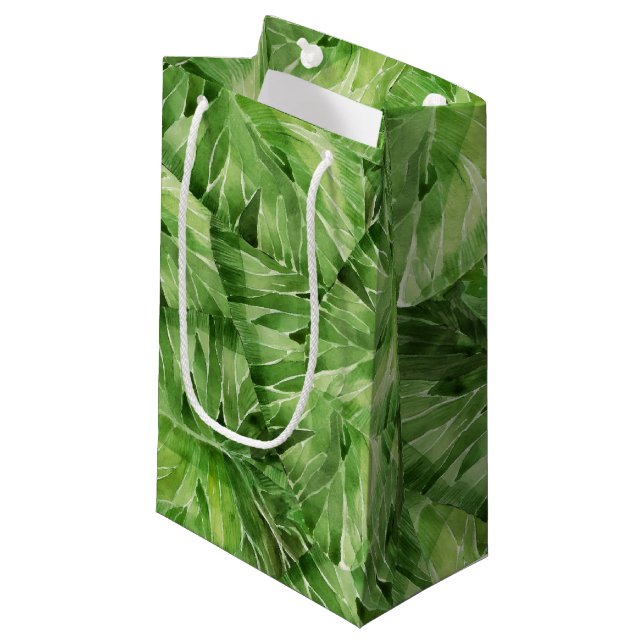 Petit Sac Cadeau aquarelle de nénuphar (Devant Angle)
