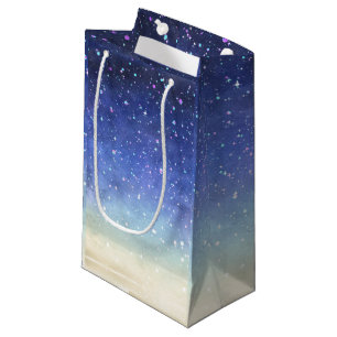 Petit Sac Cadeau Aquarelle Galaxy