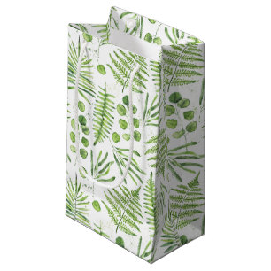 Petit Sac Cadeau Aquarelles et Motif d'Eucalyptus