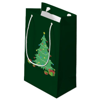 Petit Sac Cadeau Arbre de Noël