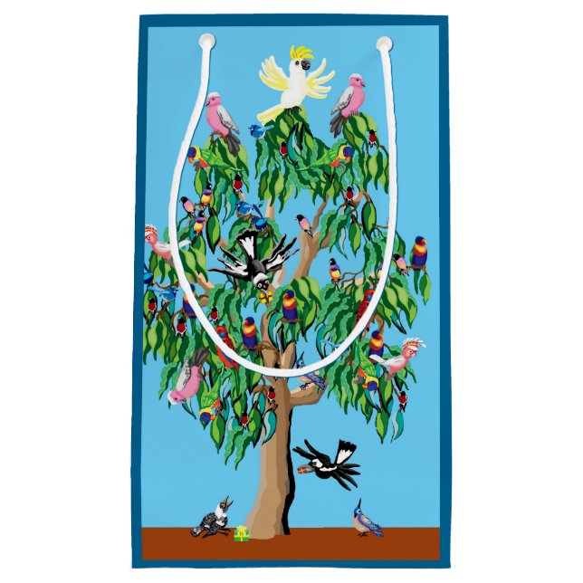 Petit Sac Cadeau Arbre de Noël australien (Devant)