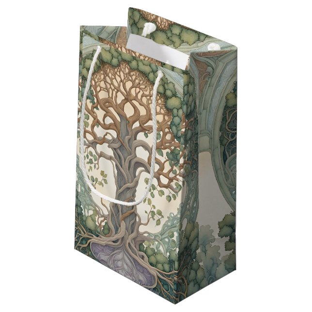 Petit Sac Cadeau Arbre de Vie (Dos Angle)
