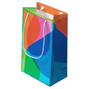 Petit Sac Cadeau Arc-en-ciel Géométrique Abstrait Coloré Mignon