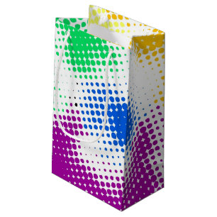 Petit Sac Cadeau Arrière - plan coloré tramé aléatoire