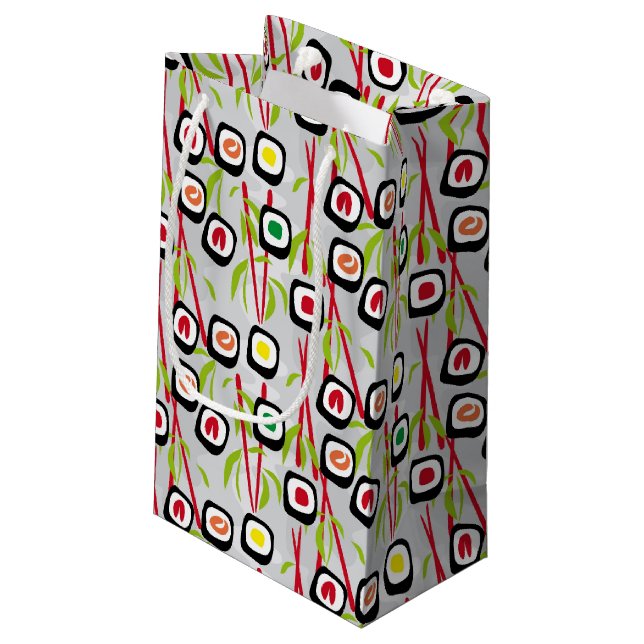 Petit Sac Cadeau Arrière - plan de sushi (Dos Angle)