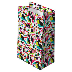 Petit Sac Cadeau arrière - plan exotique d'oiseau de toucan du
