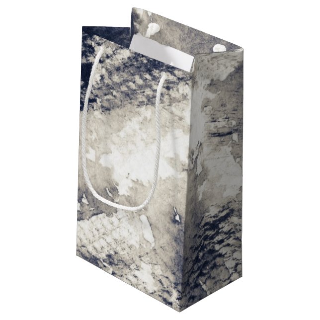 Petit Sac Cadeau Arrière - plan grunge abstrait. Aquarelle, encre (Dos Angle)