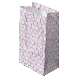 Petit Sac Cadeau Arrière - plan pourpre de motif de rayures d'ogee