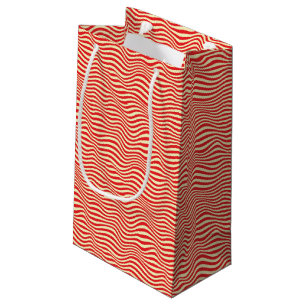 Petit Sac Cadeau Arrière - plan rayé