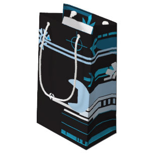 Petit Sac Cadeau Arrière - plan tramé technique 3