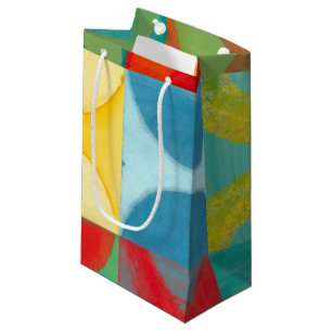 Petit Sac Cadeau Art de bruit lumineux avec des cercles et des