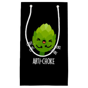 Petit Sac Cadeau Arti-choke Funny Veggie Artichoke Pun Dark BG