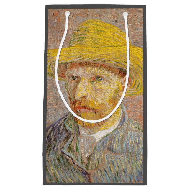 Petit Sac Cadeau Autoportrait impressionniste de Vincent Van Gogh (Devant)