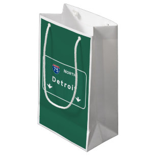 Petit Sac Cadeau Autoroute d'autoroute nationale de Detroit