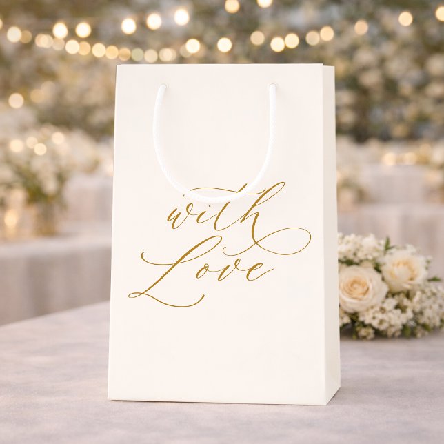 Petit Sac Cadeau Avec Amour Mariage Élégant (Créateur téléchargé)