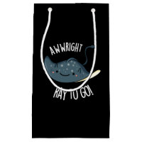 Awww-right Ray To Go Funny Stingray Pun Dark BG
