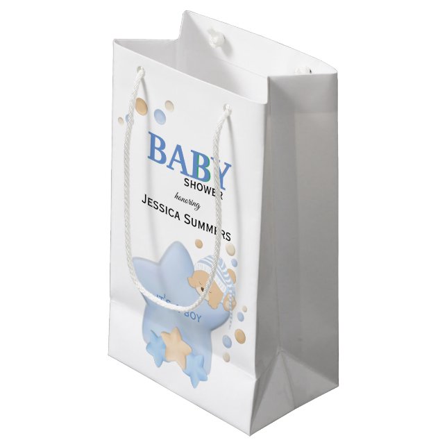 Petit Sac Cadeau Ba Petit Cadeau Mignonne Baby shower Ours En Teddy (Devant Angle)