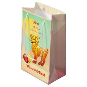 Petit Sac Cadeau Baby Ram Aries Zodiac (21 mars-19 avril)