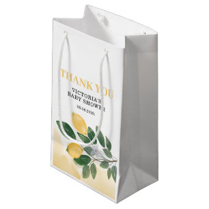 Petit Sac Cadeau Baby Shower au Citron