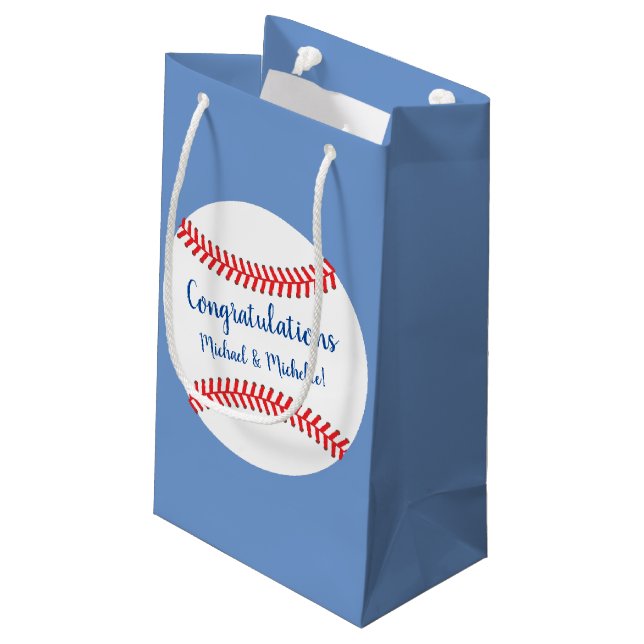 Petit Sac Cadeau Baby shower de baseball Little Slugger (Dos Angle)