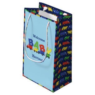 Petit Sac Cadeau Baby shower de camions