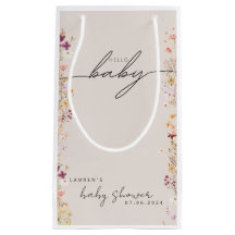 Baby shower Fleur sauvage Boho Beige Favoriser