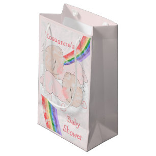 Petit Sac Cadeau Baby shower jumeau de filles