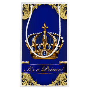 Petit Sac Cadeau Baby shower Royal Blue Gold