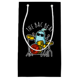 Petit Sac Cadeau Bac Beat Funny Drummer Bacteria Pun Dark BG