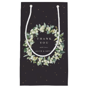 Petit Sac Cadeau Baie de neige+Eucalyptus Noël/Fêtes Remerciements