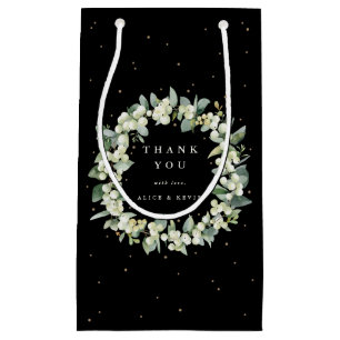 Petit Sac Cadeau Baies de neige+Eucalyptus Noël/Fêtes Remerciements