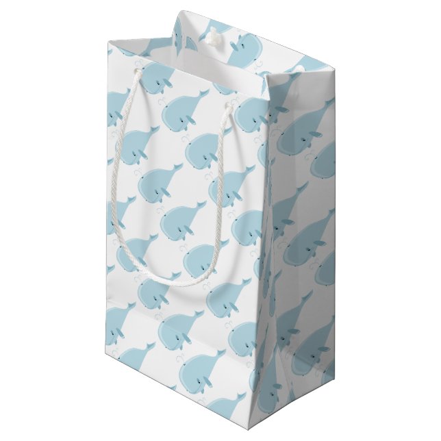 Petit Sac Cadeau baleine (Devant Angle)
