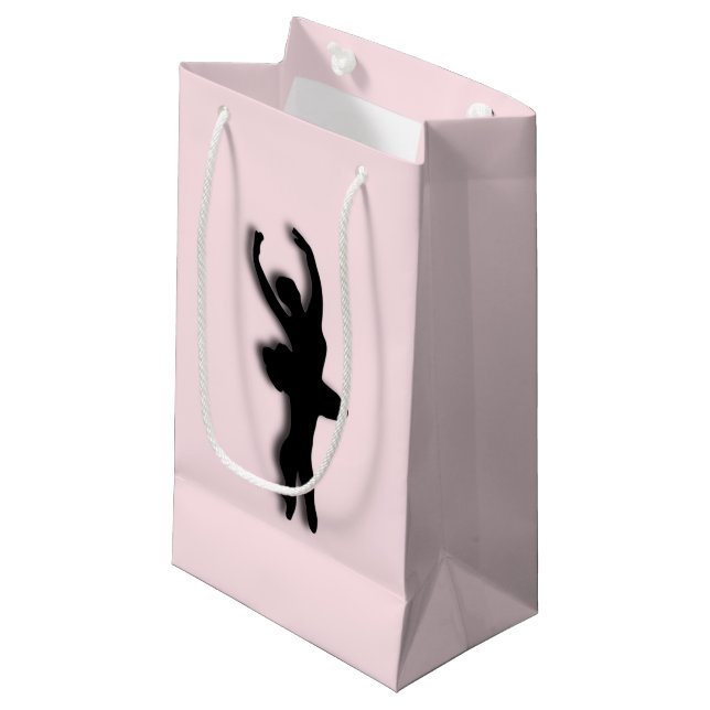 Petit Sac Cadeau Ballerina rose (Devant Angle)