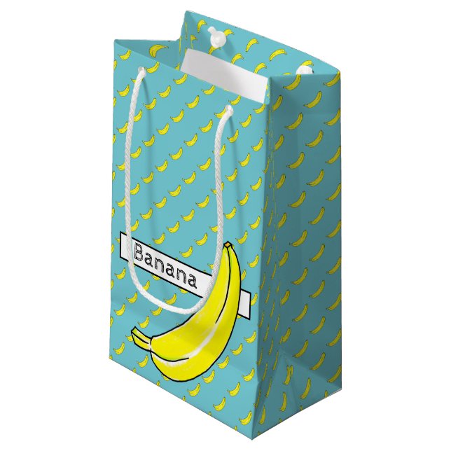 Petit Sac Cadeau Banane (Devant Angle)