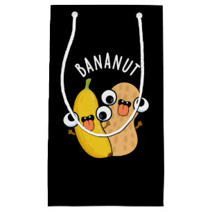 Petit Sac Cadeau Bananut Funny Fruit Banana Pun Dark BG