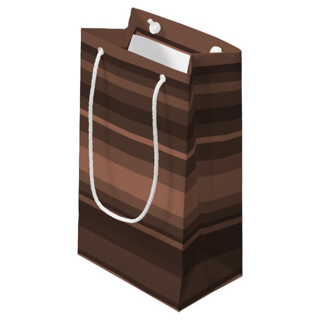 Petit Sac Cadeau Bandes de chocolat (Devant Angle)